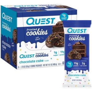 Quest Frosted Cookies Chocolate Cake 1.76oz 8ct
